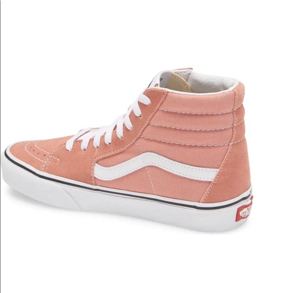 Vans Light Pink Suede High Tops Women size 5.5 - Picture 2 of 8